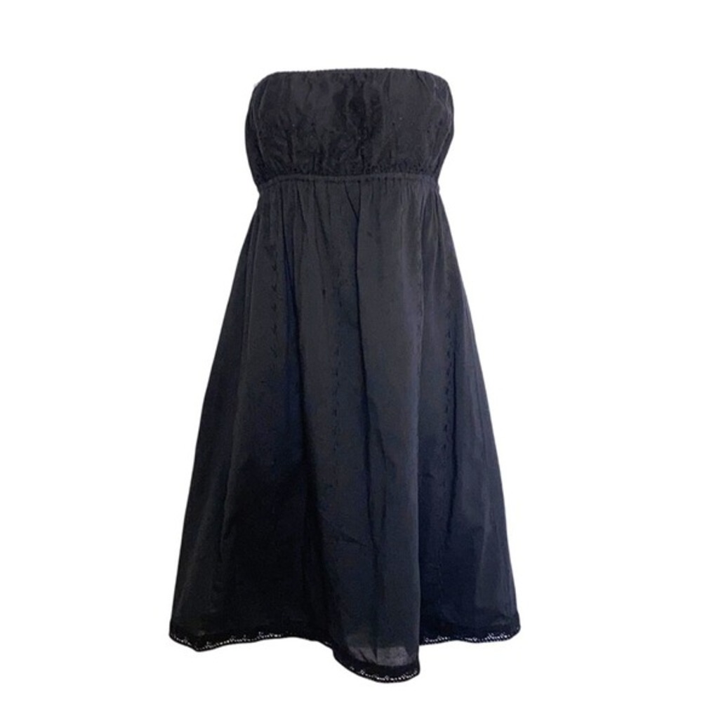 Urban Nomad Dress Eyelet Cotton Tube Black‎ Juniors L/XL Boho